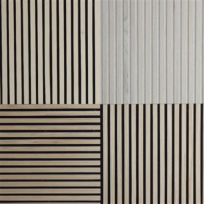 Paneles de pared de madera de listones acústicos